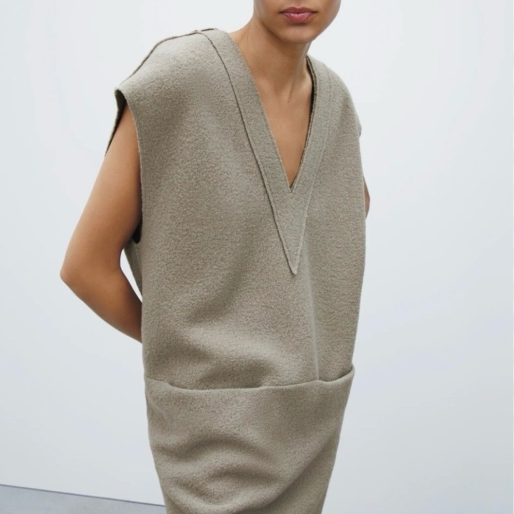Zara Wool Sleeveless Tunic